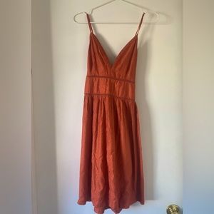 Brand new rusty orange Roxy sun dress